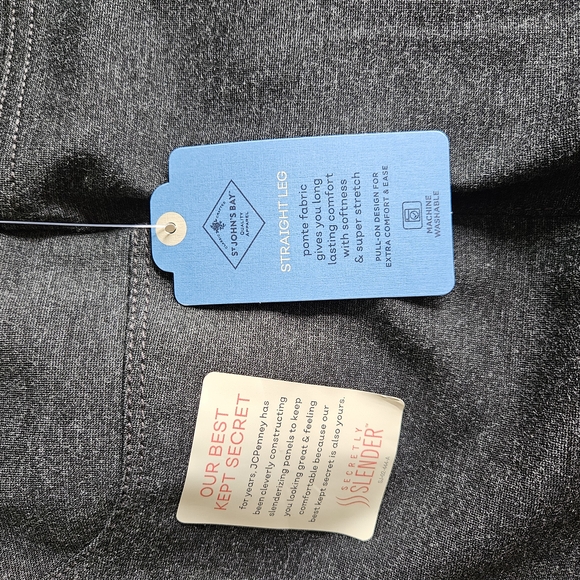 Gray Comfort Stretch Straight Pants - Picture 2 of 3